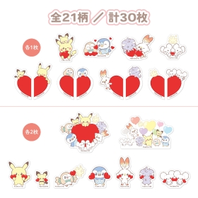 フレークシール　ハート　ポケピース