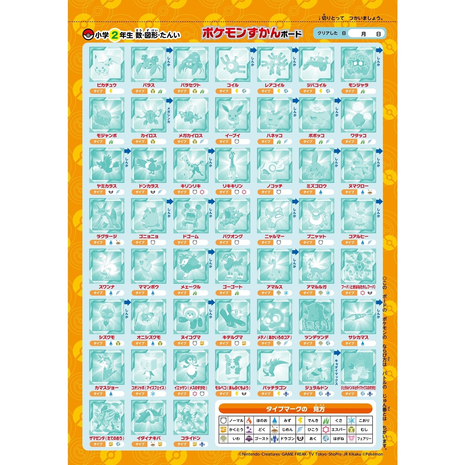 ポケモンずかんドリル　小学2年生　数・図形・たんい