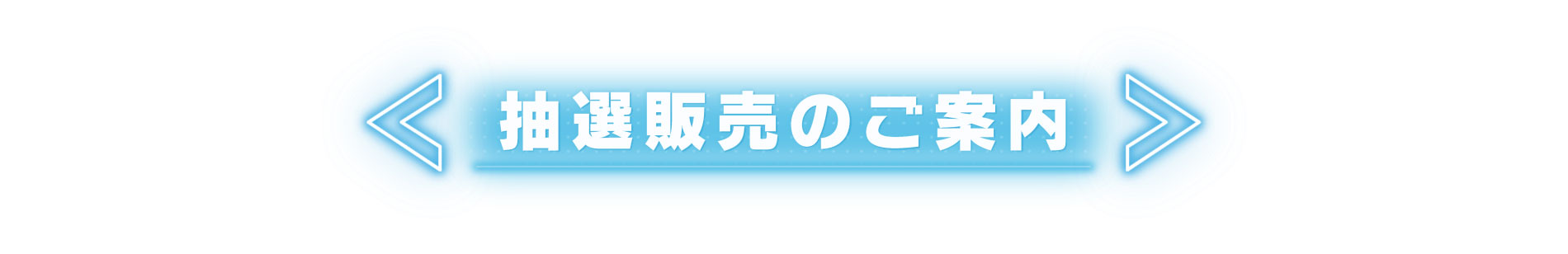 抽選販売のご案内