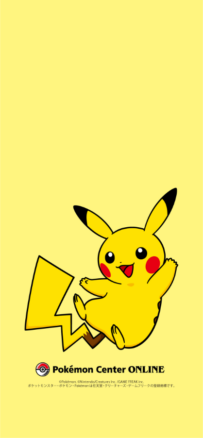 オリジナルスマートフォン壁紙　ピカチュウ