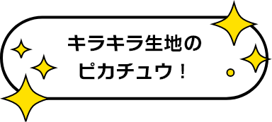 キラキラ生地のピカチュウ！
