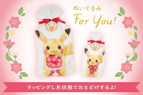 グラシデアのはなを持った、ピカチュウのぬいぐるみだよ。