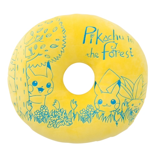 もちもちドーナツ型クッション Pikachu In The Forest ポケモンセンターオンライン