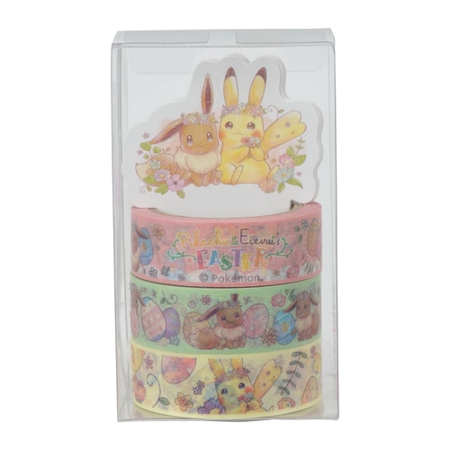 マスキングテープ3本セット Pikachu&Eievui’s Easter