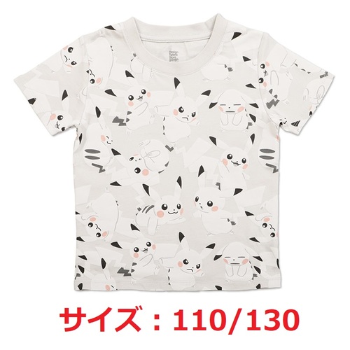 Graniph Tシャツ ピカチュウ ホワイト パターン 110 130 ポケモンセンターオンライン