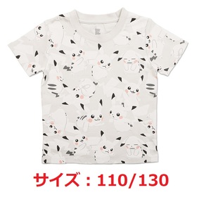 graniph Tシャツ ピカチュウ ホワイト パターン　110/130