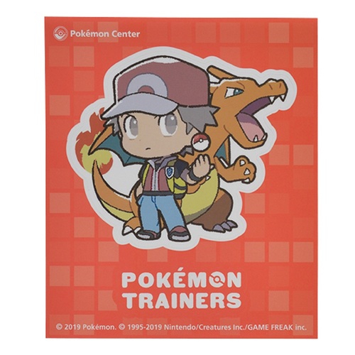 ステッカー Pokemon Trainers レッド リザードン ポケモンセンターオンライン