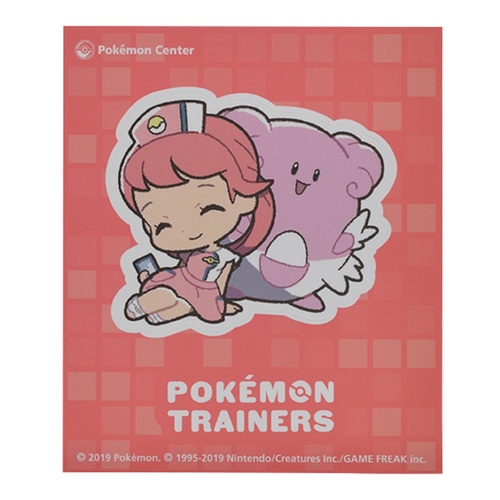 ステッカー Pokémon Trainers ポケモンセンターのお姉さん＆ハピナス