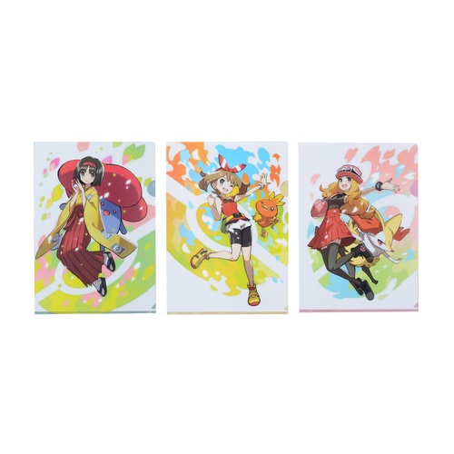 A4クリアファイル 3枚セット Pokémon Trainers エリカ&ハルカ&セレナ