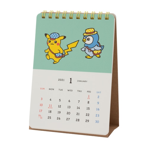ミニ卓上カレンダー21 Pokemon のんびりライフ ポケモンセンターオンライン