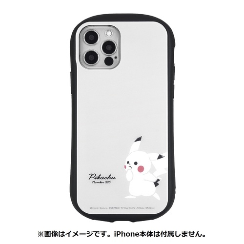 Iphone12 12pro対応ハイブリッドガラスケース グレー ポケモンセンターオンライン