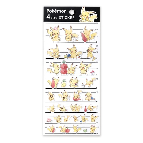 4サイズステッカー 「Pikachu number025」 ピカチュウ 電球 : ポケモン 