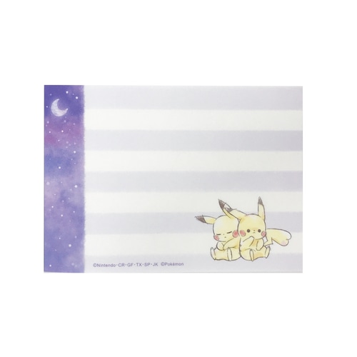 ミニメモ「Pikachu number025」ピカチュウ 星空Ⅲ