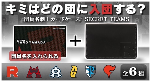 予約 団員名刺 カードケース Secret Teams マグマ団 ポケモンセンターオンライン