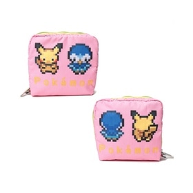 MED SQUARE COSMETIC Pokemon Pink Pouch