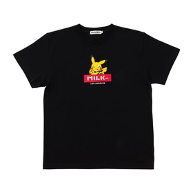 MILKFED Tシャツ ポケモンバンドフェス ピカチュウ BLACK　M/L
