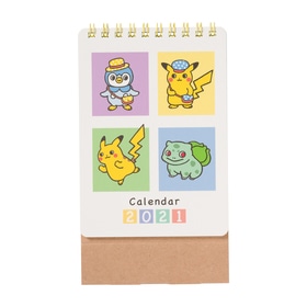 ミニ卓上カレンダー2021 Pokémon のんびりライフ