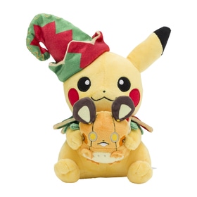 ぬいぐるみピカチュウ＆デデンネ Pokémon Christmas Toy Factory