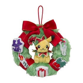 リース ぬいぐるみ ピカチュウ Pokémon Christmas Toy Factory