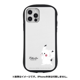 iPhone12/12Pro対応ハイブリッドガラスケース　グレー