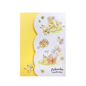 ピカチュウダイカットカバー付きメモ　「Pikachu number025」　ピクニック