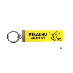 ロゴテープキーホルダー　「Pikachu number025」　ピカチュウ＿イエロー